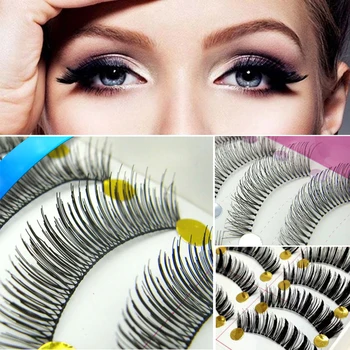 

100pairs False Eyelashes Hand Made Mink Lashes Natural Long Eyelashes Extensions Tool Full Strip Lashes for Building Makeup Tips