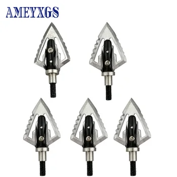 

6/12pcs 100 Grains Archery Hunting Arrow Head Aluminum Alloy Black Diameter2.5 Cm Shooting Training Camping Accessories