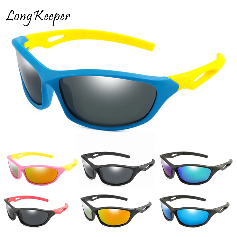Kids Boy Sports Sun  TR90 Cool Sunglasses Outdoor Goggle UV Protection Eyewear Balance car slide Shades Children_voghion.com