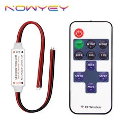 LED Controller 3Pcs/Lot RF Remote Switch DC 5V 12V 24V Controller For 5050 2835 LED Strip Light Single Color