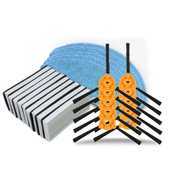 

Top Sale Fit for Ecovacs ing robot accessories DN621+DN620/DH35/45 HEPA filter Side brushes Mop cloth