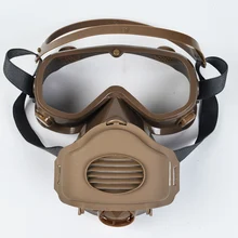 Новая полулицевая противогаз с анти-противотуманные очки N95 маска от химической Пыли Фильтр дыхательные респираторы для Аэрограф сварки