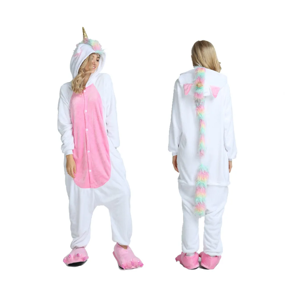

The warm winter woman man kigurumi Unisex Adult animal cartoon cartoon cartoon cartoon cartoon Steven Kara Pajama Unicorn
