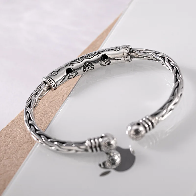 Vintage Adjustable Open Cuff Bracelet Bangles For Men Women Jewelry Gift Unisex Accessories