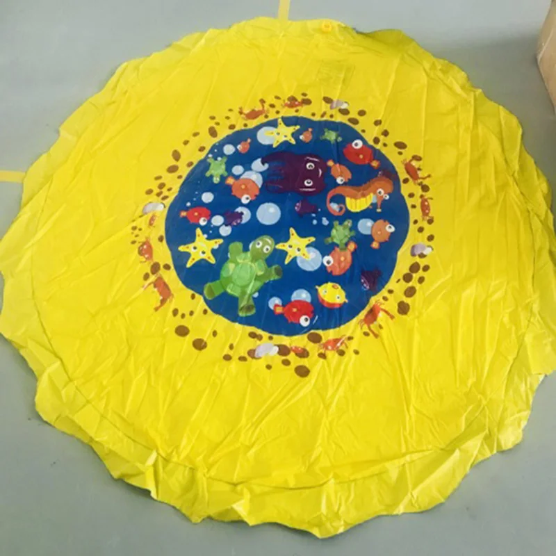 Diameter 100 Lawn beach play game sprinkler cushions Sprinkler pad Summer children's outdoor sprinkler mat, family outdoor activities must - Цвет: Diameter 100