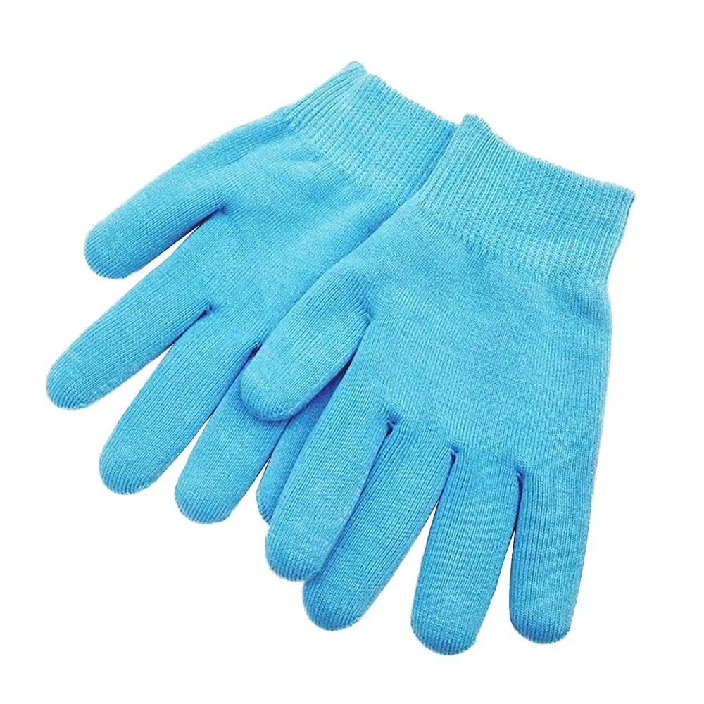 1pair gloves Смягчить гель-содержащие спа-носки для ног забота, отшелушивание носки для педикюра сухой каблук потрескавшейся кожи увлажняющий гель стельки для рук и ног маска - Цвет: 1pair gloves