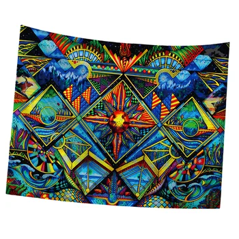 

1PC Creative Printing Tapestry Household Cloth Decor Decorative Wall Carpet Beach Towel Bath Towel for Bathroom Home (Blue)