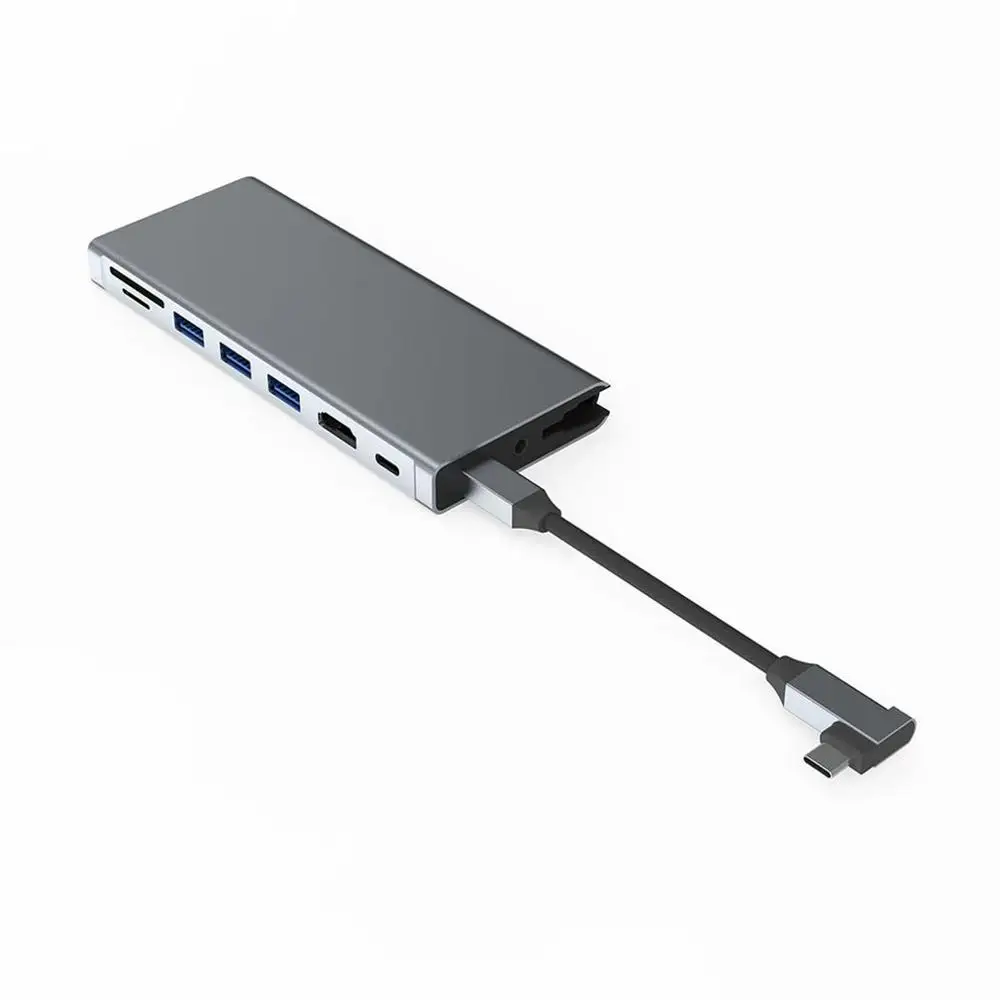 

9 In 1 Usb-C Adapter With 4K Usb C To Hdmi Charging 3X Usb 3.0 Sd/Tf Card Reader Usb C To 3.5Mm Gigabit Ethernet Usb C Dock