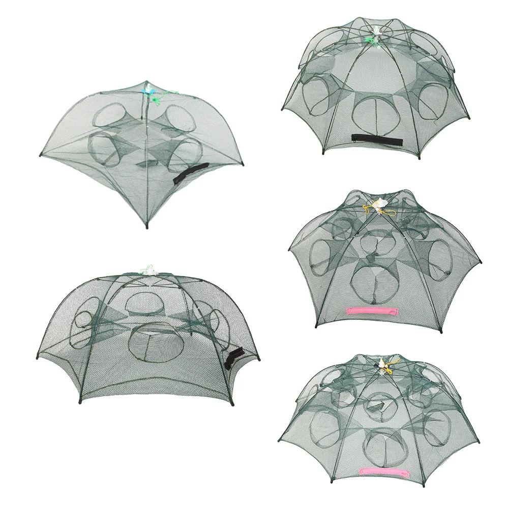 Портативный автоматический складной зонт Тип рыболовная сетка клетка для