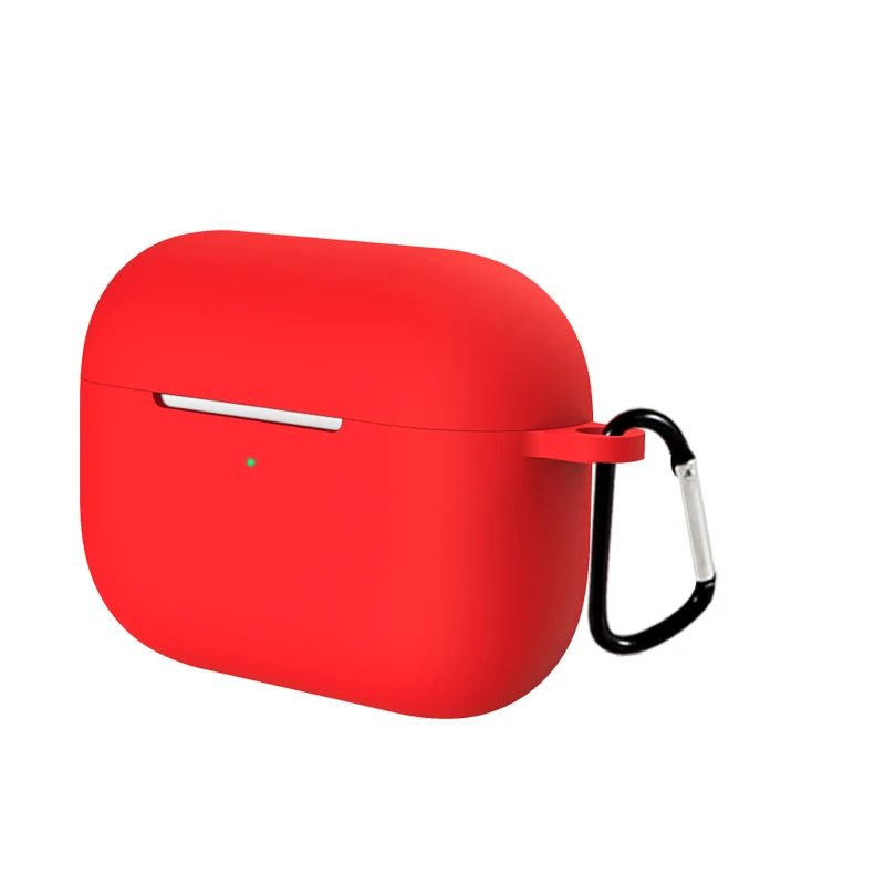 Для Airpods Pro Чехол Air Pods 3 силиконовые беспроводные наушники Bluetooth гарнитура Защитная сумка для Apple Air Pods Pro Чехол - Цвет: Красный