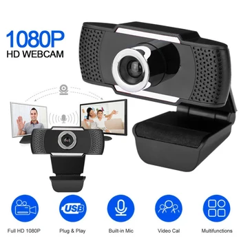 

USB 1080P 720p 480p HD Web Camera Computer Webcam With Mic Rotatable Desktop Video Recording Calling For PC Computer