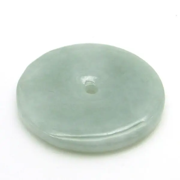 Натуральный жадеит Нефритовый камень счастливый мир пряжка круг пончик амулет