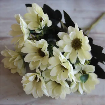 Artificial Flowers Stamen Silk Fake Gerbera Flowers For Wedding Holding Decoration Party Home Garden Decor