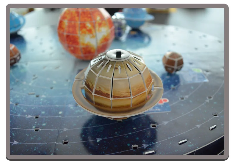 Креативная солнечная система, девять планет, обучающая 3D Бумага, сделай сам, головоломка 3336, модель, Обучающие комплекты игрушек, детская игрушка на подарок для мальчика