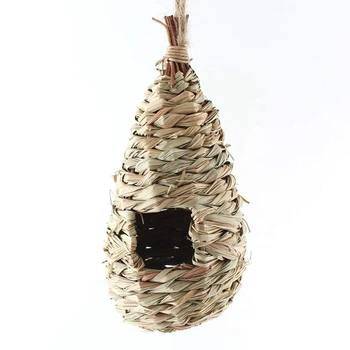 

Natural grass of woven hanging Birdhouse nest birds house of straw bird house