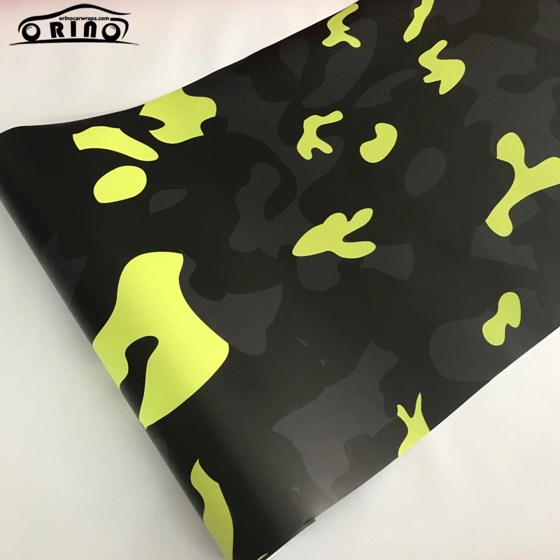 Black Yellow Vinyl Wrap Sticker-4