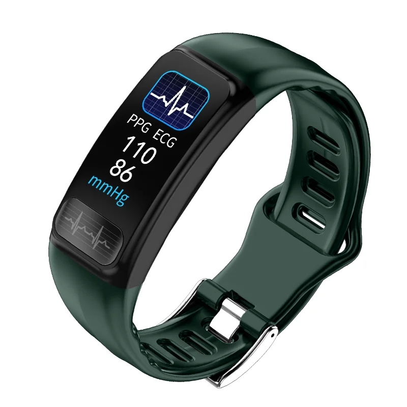 

P12 Sport Smart Bracelet ECG PPG Bluetooth Smart Watch Heart Rate Monitoring Message Call Remind Sport Watch Wristband