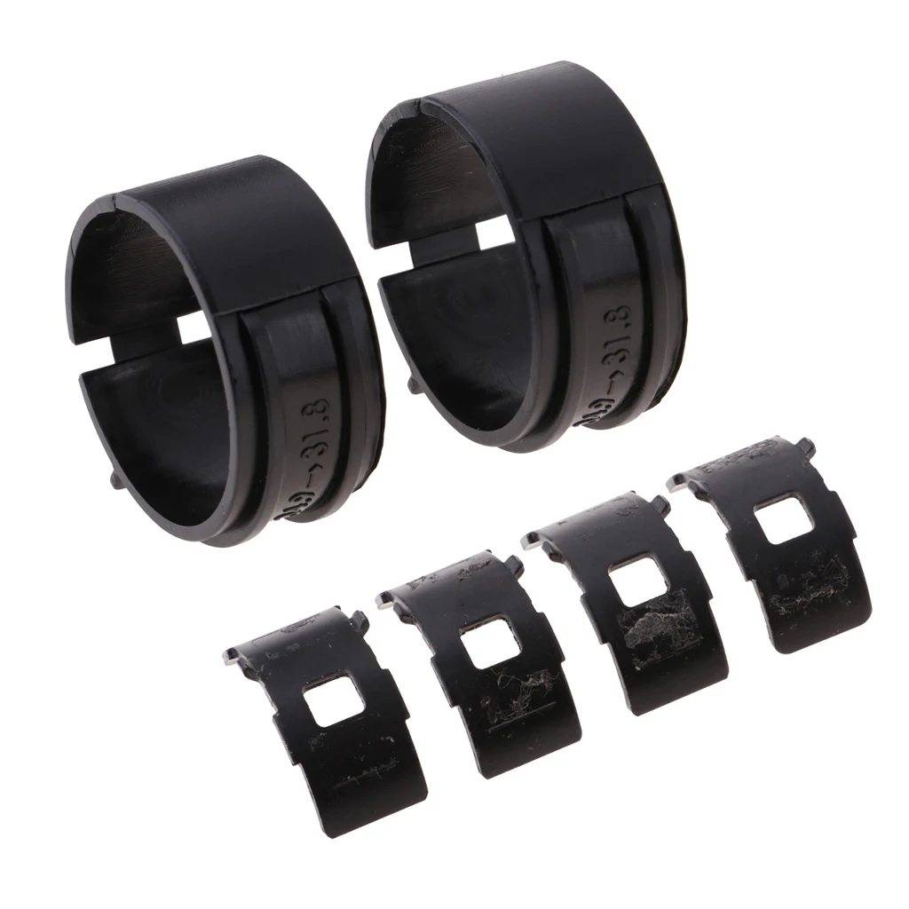 2 Pairs Bicycle Front Derailleur Clamp Adapter Reducer 34.9mm to 31.8mm MTB Mountain Bike Road Cycling Braze-on Adapter Clamps