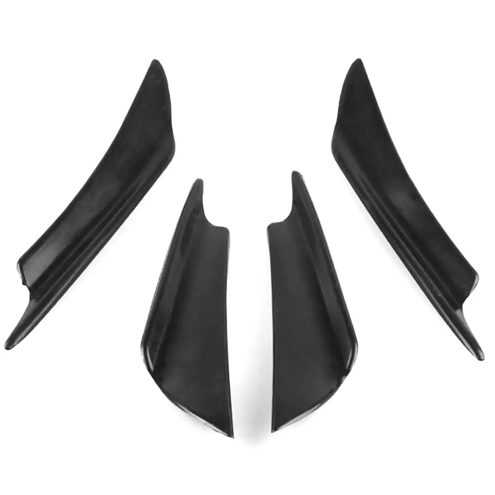 2020 4pcs Universal Car Front Bumper Deflector Lip Splitter Fins Canards Body Spoiler Fin Air Knife | Автомобили и мотоциклы