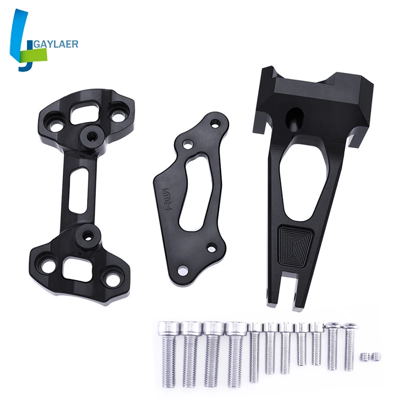 CNC MT09 FZ09 Обратный безопасности рулевой демпфер с кронштейн для Yamaha MT 09 FZ 09