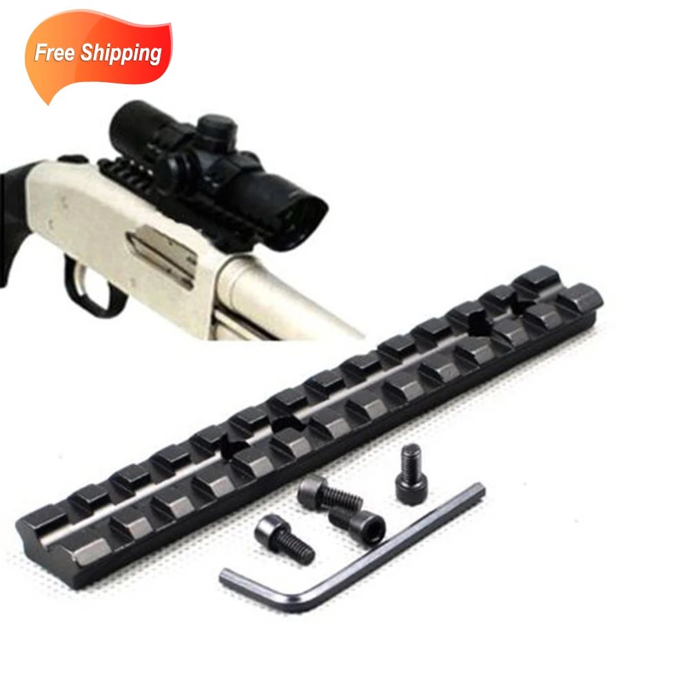 

picitinny/Weaver Scope Mount 14CM 13 slots for Mossberg Model 500 &shotgun accessories Aluminum hunting D0020 drop shipping