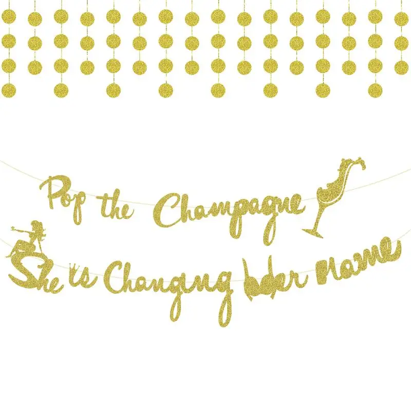 

Bachelor Party Glitter Banners Hanging Garland Decoration Ornaments for Single Party