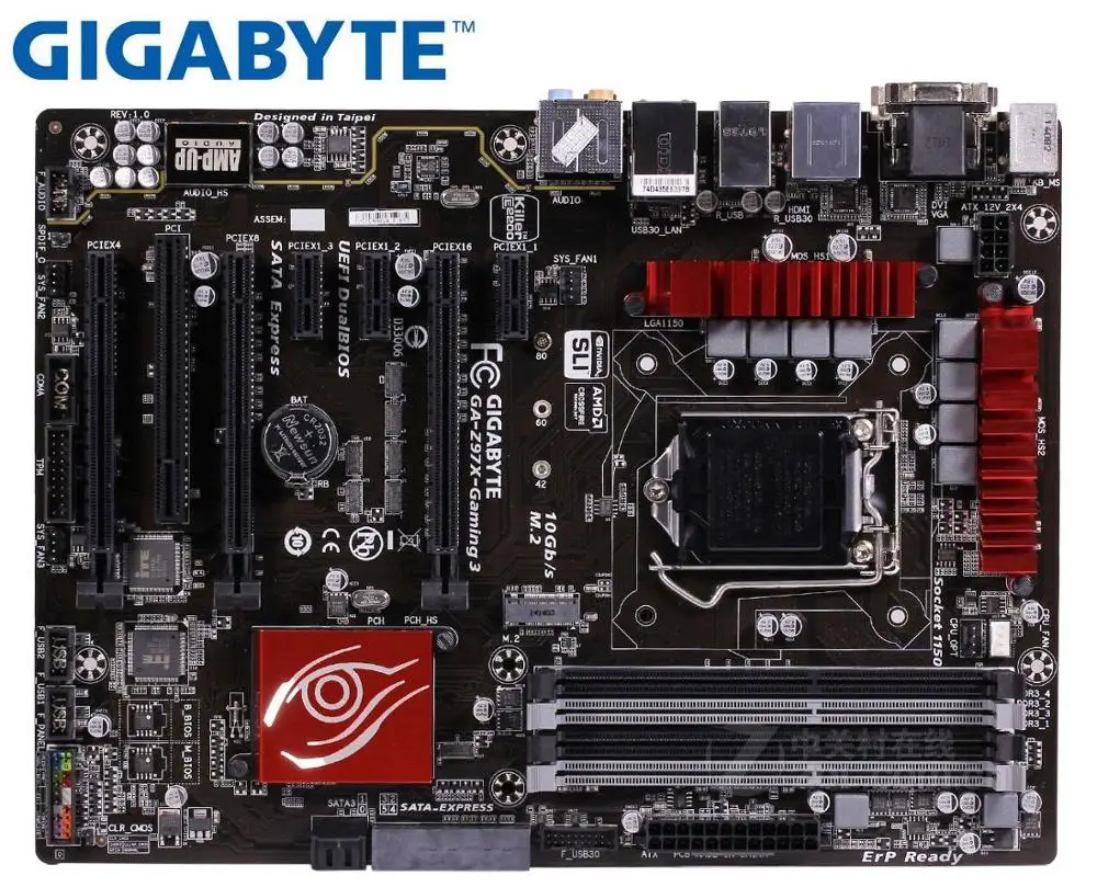 Gigabyt Z97X-Gaming 3 оригинальная материнская плата LGA 1150 DDR3 USB2.0 USB3.0 32 Гб Z97 б/у для