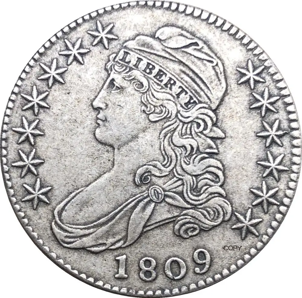 50 долларов США 1/2 доллара обхват груди в виде Орла Свободы половина 1809