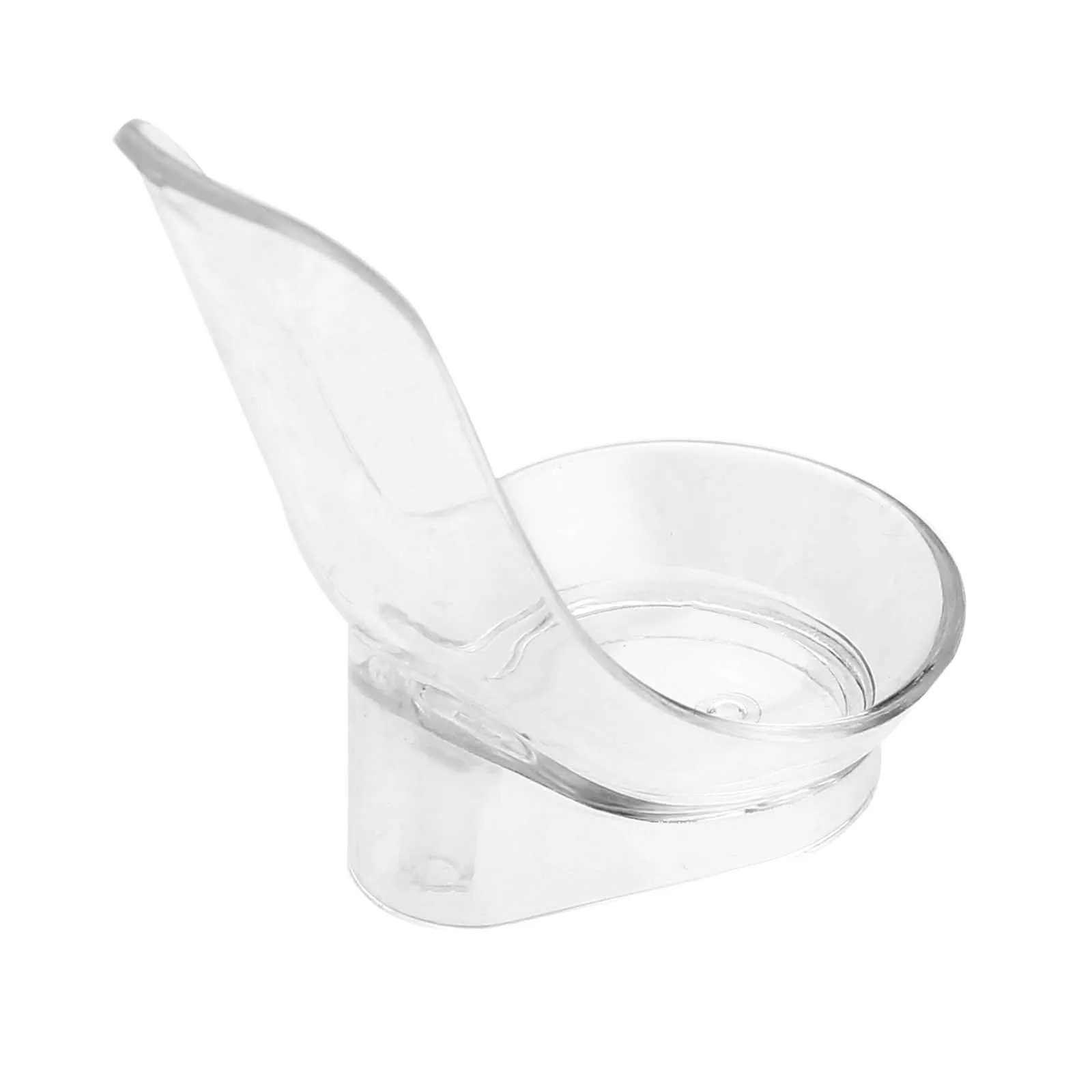 1pc Portable Pipe Rack Pipe Holder Plastic Clear Spoon Pipe Stand