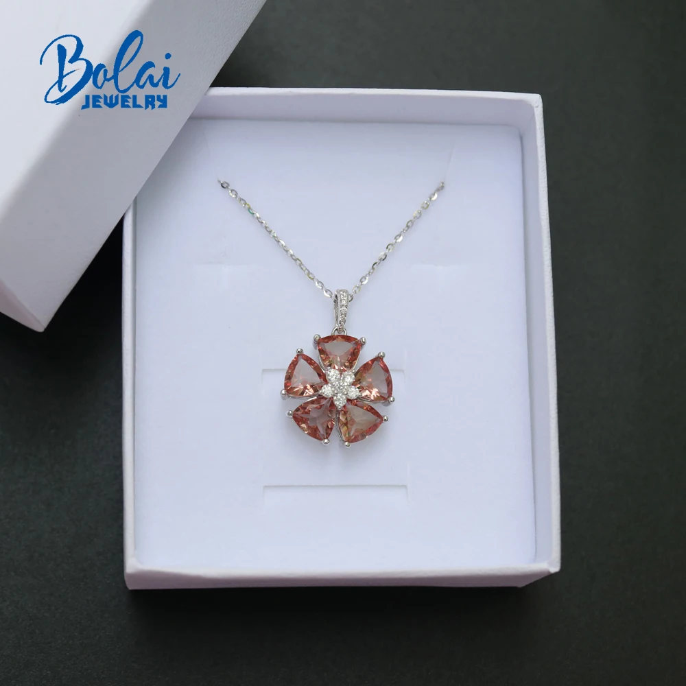 Bolai, кулон с драгоценным камнем, меняющим цвет, серебро 925 пробы, создан diaspore zultanite, хорошее ювелирное изделие для девочек, рождественский подарок