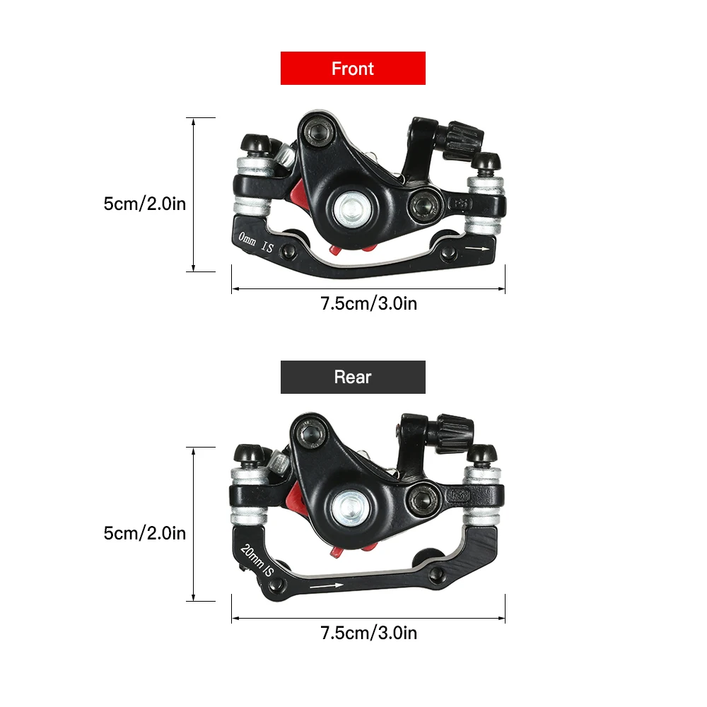 

7.5 * 5cm Front Rear Bike Disc Brake Kit Metal Mountain Bike Aluminum Alloy Disc Brake Bicycle Parts Bike Calipers Set
