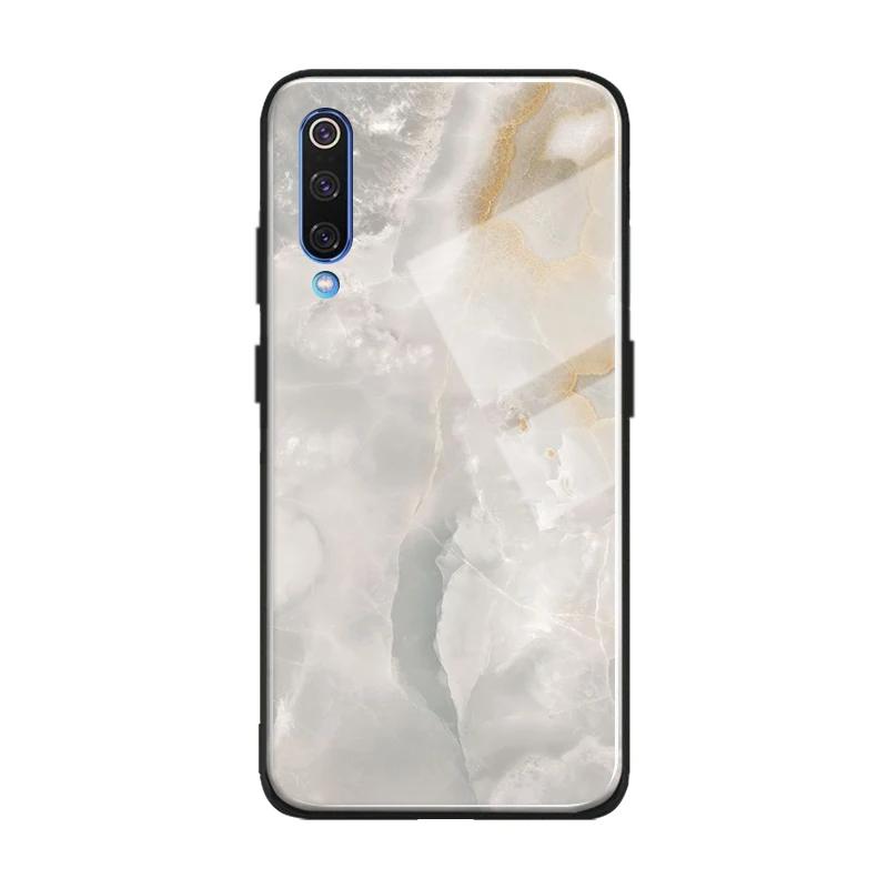 Роскошный Гладкий мягкий силиконовый стеклянный чехол для телефона с мраморным узором, чехол для Xiaomi mi 6 8 9 SE mi x 2 2s 3 redmi note 5 6 7 8 pro - Цвет: TGLASS 34