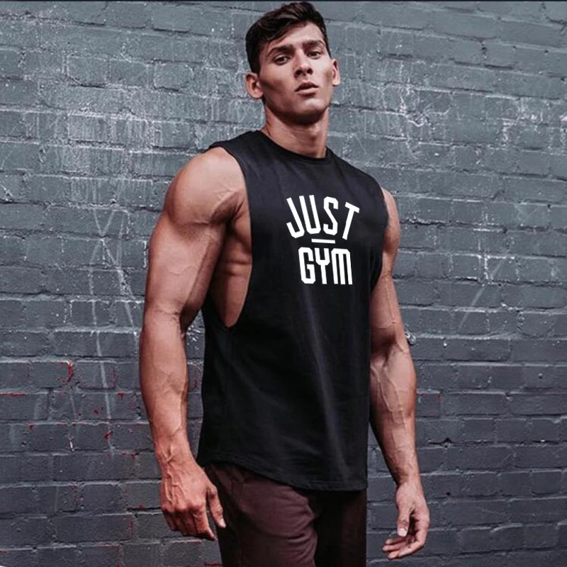 Muscleguys бренд фитнес падение проймы майка Мужская спортивная одежда Canotte Бодибилдинг Tanktop майка без рукавов тренировочный жилет