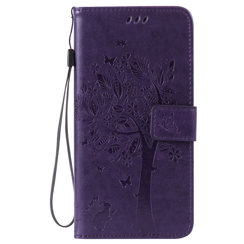 Dark Purple Кожаный чехол-книжка с тиснением для Xiaomi mi 9 SE 8Lite 5 6 7 CC9E чехол-кошелек для mi pocophone F1 A1 A3 Pro mi x2 чехол s Coque Book - Цвет: Dark Purple