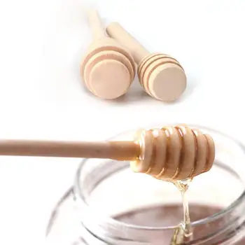 

Wood Honey Dipper Stick Wooden Honey Serving Spoon Long Syrup Honey Server Drizzler Coffee Stirrer Teaspoon Kitchen Accessories
