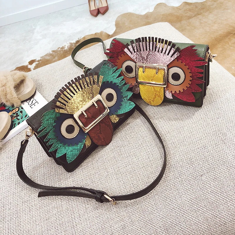 

New Ribbon Bird Small Square Bag Contrast Color Personality Single Shoulder Leaning Women's Bag purses and handbags women bag