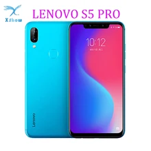 Global ROM Lenovo S5 Pro 6.2" 6GBRAM 64GB ROM Smartphone Four Cameras 12MP+20MP 20.0MP+8.0MP 3500mAh CellPhones