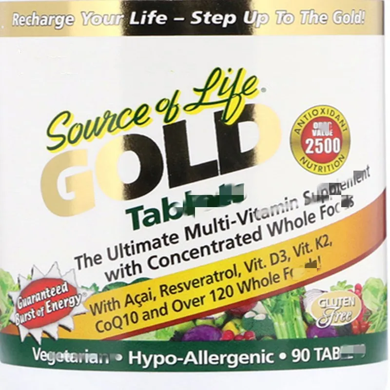 

Source of life Gold , Compound vitamin Supplement, 90 pieces