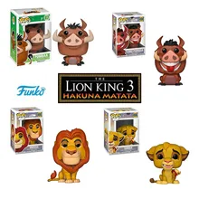 FUNKO POP The Lion King Simba Luau Nala Pumbaa MUFASA Luau Timon Мультфильм Аниме Фигурки Коллекция модель игрушки для подарка