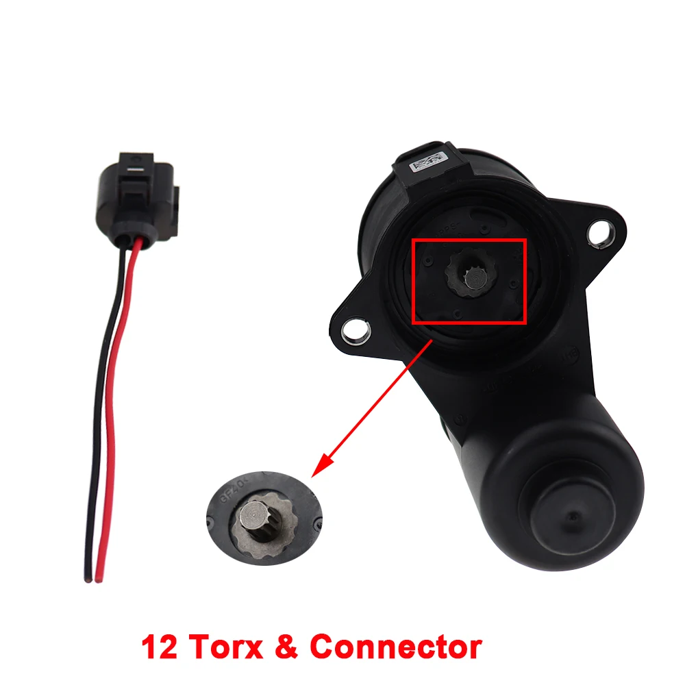 12 Torx and Conector 6/12 Torx 3C0998281 3C0998281A 3C0998281B 32330208 задний суппорт стояночный тормоз Серводвигатель для VW Passat B6 B7 CC Tiguan Audi CC - Цвет: 12 Torx and Conector