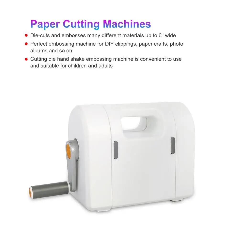 

Hand-Cranked Paper Cutting Machines Paper Art Hand Shake Embossing Machine DIY Knife Die Developmental Toys For Children Sale