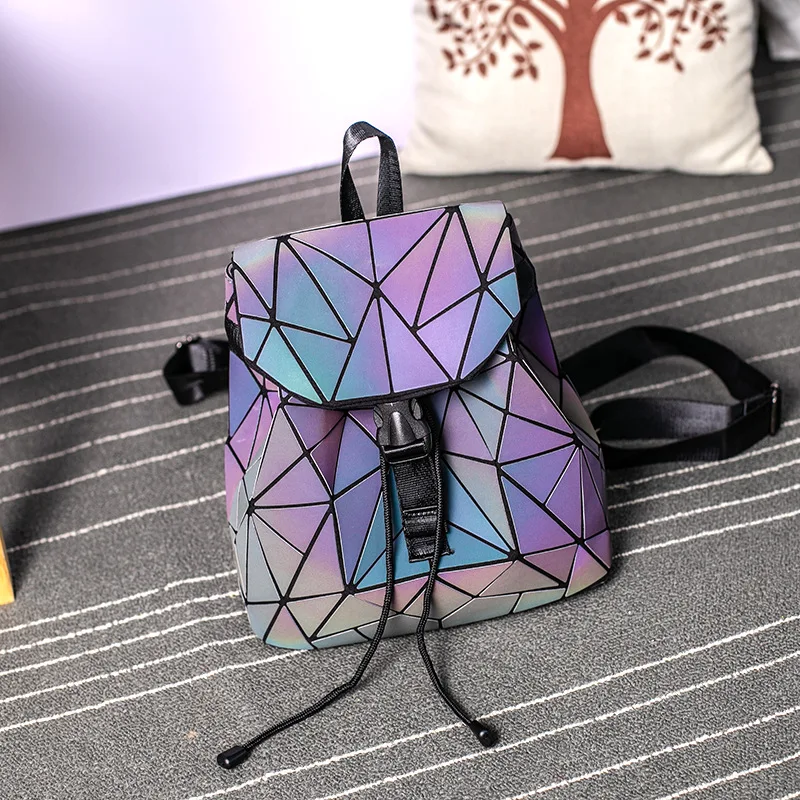 DIOMO, маленький женский рюкзак с голографическими блестками, женские рюкзаки для девочек-подростков, рюкзак на шнурке, дизайнерская сумка в Корейском стиле