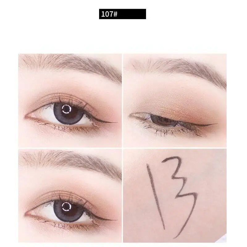A2 Waterproof Eyeliner Pen Smudge Proof Not Easy To Color Fast Drying Soft Head Bristle Eyeliner - Цвет: A2