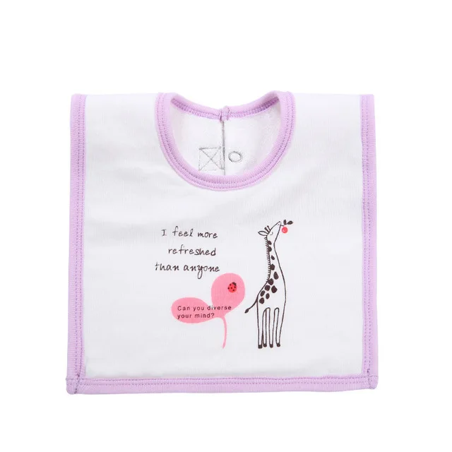 Giraffe Детская бандана нагрудники квадратный унисекс хлопок малыш мультфильм Водонепроницаемый младенцы Новорождённые слюнявчик Кормление рисовое Полотенце Отрыжка Одежда NTY0072 - Цвет: Giraffe