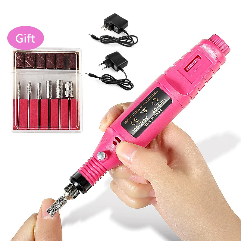 

Mini Professional Electric Nail Drill Machine Manicure Machine Pedicure Drill Set Ceramic Nail File Nail Drill Equipment Tools