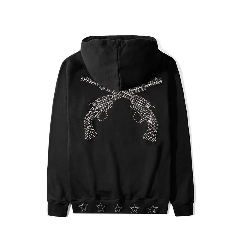 

MMJ New 2019 luxury High Men Revolver diamond star Hoodies Hoody hooded Sweatshirts velvet Cotton Drake Thicken Fleece pullover