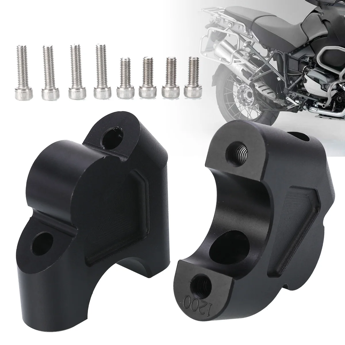

Mayitr 2PCS Motorcycle Handlebar Riser Extend Handle Bar Height Adjustment Accessories For BMW R1200GS LC ADV Rallye 1G13 K50
