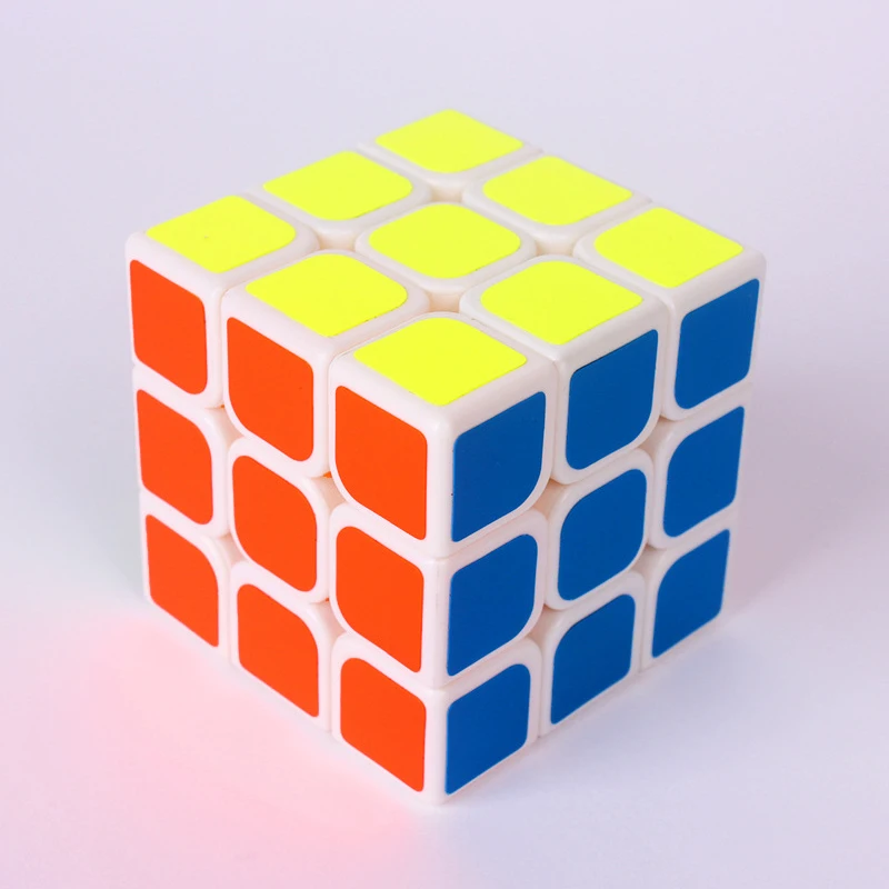 3x3x3 магический куб, детская головоломка для раннего обучения, кубики, профессиональная скорость, Cubo Magico, развивающие игрушки для студентов, подарок на день рождения - Цвет: ABS stickers
