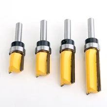 

Shank Template Trim Hinge Mortising Router Bit Straight End Mill Trimmer Cleaning Flush Trim Tenon Cutter For Woodworking Tool