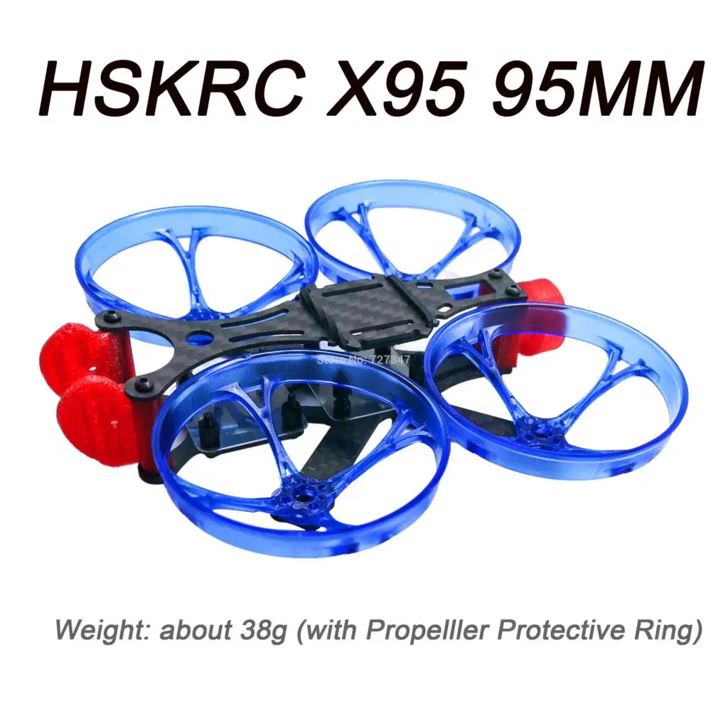 

Micro Mini X95 95mm Frame Mini FPV RC carbon fiber Quadcopter Frame Kit support Foxeer Camera